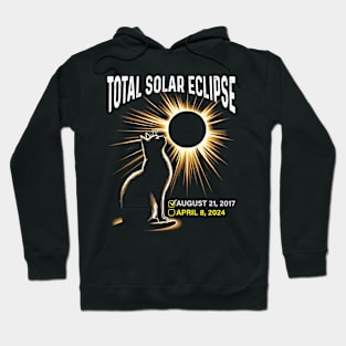 Solar Eclipse 2024 Shirt Total Eclipse April 8th 2024 Cat Hoodie